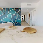 Spendide Confort, Archipel T4 En Bord De Plage, Avec Grande Terrasse Amenagee,spa Et Parking Prive Lägenhet Valras-Plage